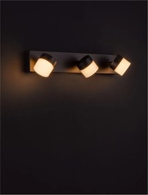 Aplica de perete baie cu 3 surse de lumina LED TEKO