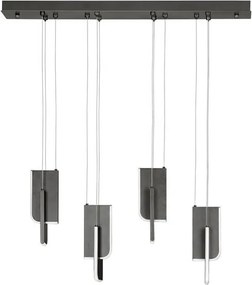 Lustra LED suspendata liniara design decorativ 3000K TOTEM