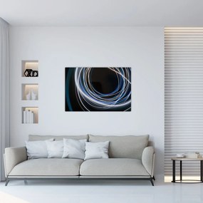 Tabloul cu linii albastre (90x60 cm)