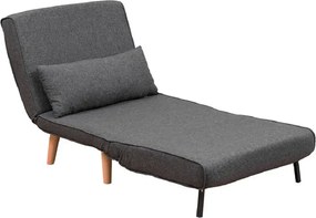 Fotoliu Extensibil,reglabil, Folde, 180 x 80 cm,gri