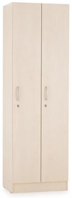 Dulap din lemn Visio - 2 compartimente, 60 x 42 x 190 cm, paltin
