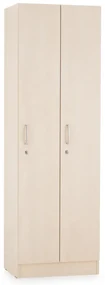 Dulap din lemn Visio - 2 compartimente, 60 x 42 x 190 cm, paltin