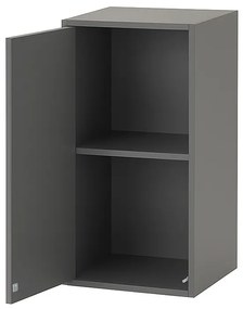 Boxie 1 ușă dulap de perete 80x40x37 cm antracit