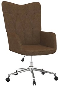 327636 vidaXL Scaun de relaxare, maro, material textil