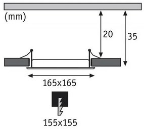 Paulmann 92068 - LED/12W Lampă încastrată QUAL 230V 2700K