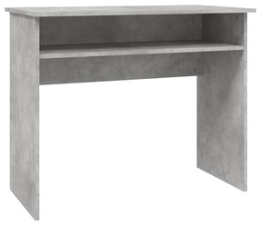 vidaXL Birou, gri beton, 90 x 50 x 74 cm, lemn prelucrat