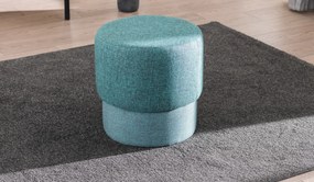 Taburet tapițat Felix - Turquoise