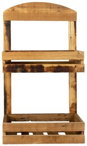 Raft de perete, nartur, din lemn, Bravine