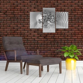 Tablou - Bule albe și negre (90x60 cm)