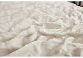 Lenjerie de pat bej din țesătură crep pentru pat de o persoană 140x200 cm Naomi – My House