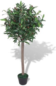 vidaXL Dafin artificial cu ghiveci, 120 cm, verde