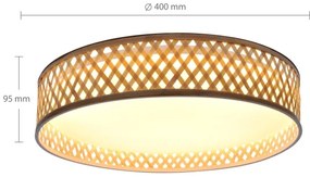 Plafonieră LED dimabilă Brilagi CAMILA LED/48W/230V 3000-6500K + telecomandă