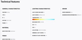 Spot LED incastrabil TULIPA White recessed downlight 7W 15° 2700K CRI90 triac