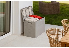 Cutie de depozitare pentru grădină gri deschis din plastic Woodys – Toomax