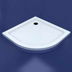 Dotty 90x90x5 cm CĂDIȚĂ DE duș, cu sifon inclus SEMIROTUNDĂ