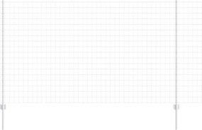 vidaXL Gard cu Stâlp Argintiu 1,4 x 10 m Oțel