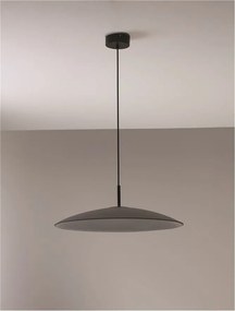 Lustra LED design modern POLIFEMO fumuriu, 60cm