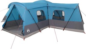 vidaXL Cort 16-Persoane cu acoperiș albastru 680 x 510 x 210 cm