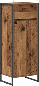 vidaXL Dulap de Baie cu ușă Lemn Vechi 40 x 30 x 100 cm Lemn compozit
