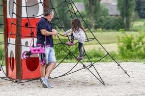 Funny Wheels RIDER SUPER SPORT - Bicicletă fără pedale 2 în 1, roz/negru