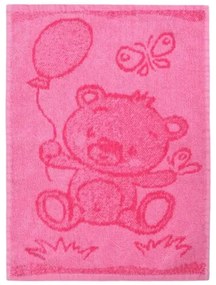 Prosop copii Bear pink, 30 x 50 cm