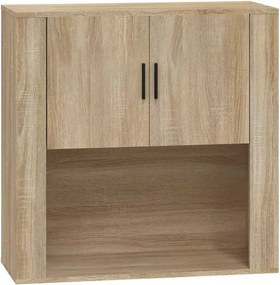 vidaXL Dulap de perete, stejar sonoma, 80x33x80 cm, lemn prelucrat