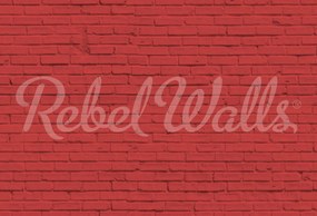 Tapet Wall of Bricks, Red, Rebel Walls