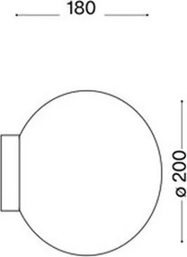Ideal Lux 59815 - Aplica de perete LED RGBW MAPA, 1x soclu E27, 9W, 230V