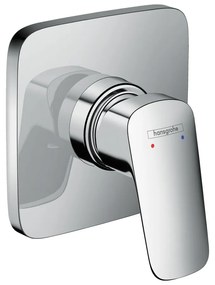 Baterie dus incastrata Hansgrohe Logis monocomanda crom lucios