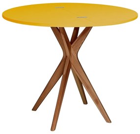 Masă de dining rotundă extensibilă 45x90 cm Jubi – Ragaba