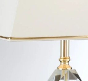 Veioza, lampa de masa design LUX VERONIQUE, auriu/ abajur crem