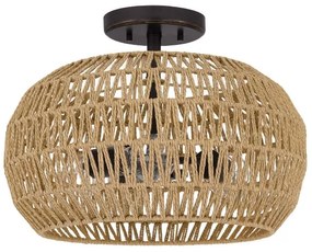 Quoizel QZ-CASABLANCA-3SF-PBZ - Plafonieră CASABLANCA, 3x E27/60W/230V