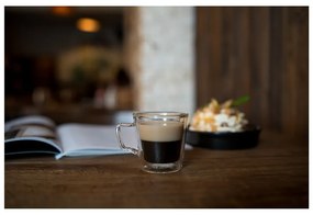 Căni 2 buc. pentru espresso/cu perete dublu din sticlă 80 ml Diva – Vialli Design