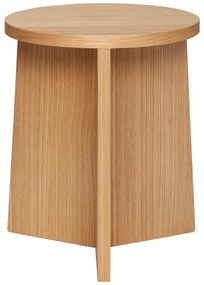 Scaun în culoare naturală cu aspect de lemn de stejar Split – Hübsch