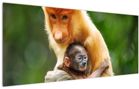 Tablou cu maimuțe (120x50 cm), în 40 de alte dimensiuni noi