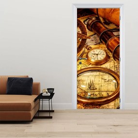 Fototapet pentru ușă - Ustensile istorice ale marinarilor (95x205cm)