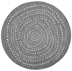 Covor pentru exterior NORTHRUGS Bali, ⌀ 140 cm, gri