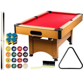 Masă de biliard 6 ft GamesPlanet, roșu