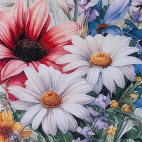 decoDoma Set de 3 fețe pernuțe SPRING FLOWERS 45 x 45 cm