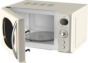 Cuptor cu microunde Zilan ZLN1245 RETRO, Putere 700W, Capacitate 20L, Functie de dezghetare, Afisaj digital, Temporizator