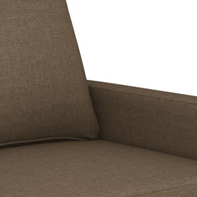 Canapea cu 3 locuri, maro, 210 cm, material textil