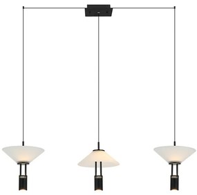 Lustra LED suspendata design modern decorativ Newy 3L negru