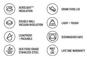 Cană termos bej 350 ml AeroLight Transit – Stanley