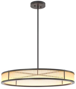 Lustra LED dimabila suspendata design elegant Thibaud L, bronz