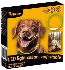 Zgardă luminoasă pentru câini - Purlov 24200