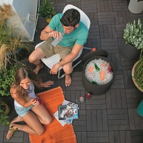 Keter măsuță de depozitare Cool Stool 39 l, maro