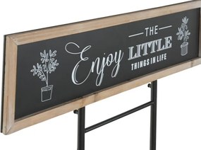 Stand decorativ cu 3 rafturi din metal și lemn, aspect natur, "Vintage Bicycle"