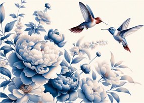 Tablou - Colibri deasupra florii (70x50 cm)