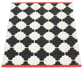 Covor pentru exterior și interior alb-negru 70x90 cm Marre Black Coral – Pappelina