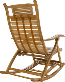 Scaun balansoar de grădină, poziţionabil, natural, bambus, FLOS